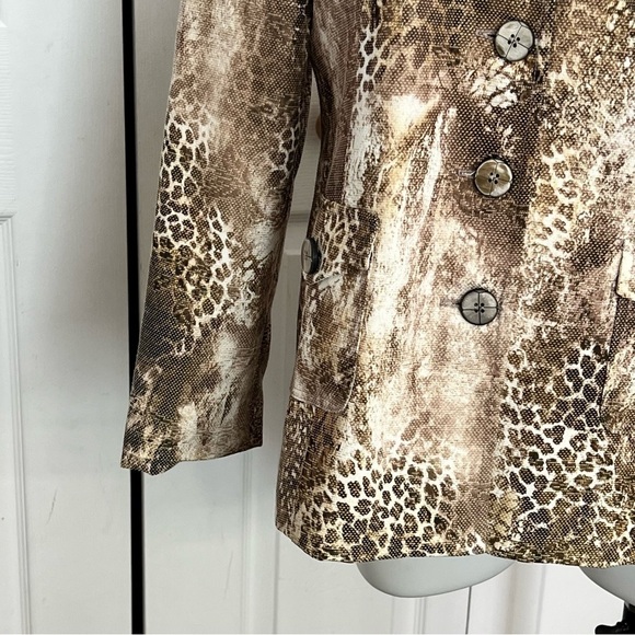 Joseph Ribhoff Snake Print Jacket Size 14 - Picture 12 of 15